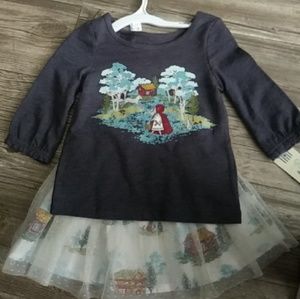 Oshkosh girls little red riding hood tule skirt